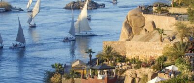 a photo of felucca in Aswan