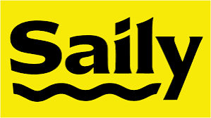 eSIM provider Saily, yellow logo and link to their website for international eSIM deals